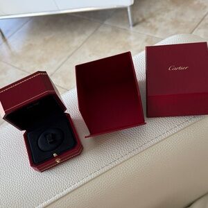 Cartier Luxurious Red and Black Jewelry Box (Ring)